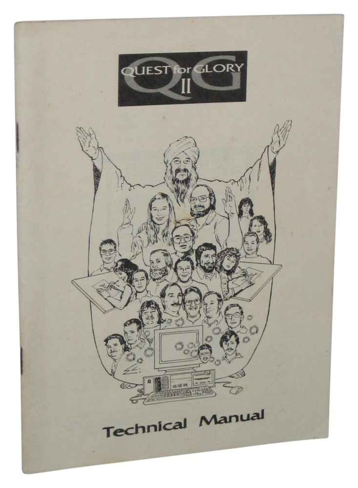 Quest For Glory II Sierra Vintage Instruction Technical Manual Book