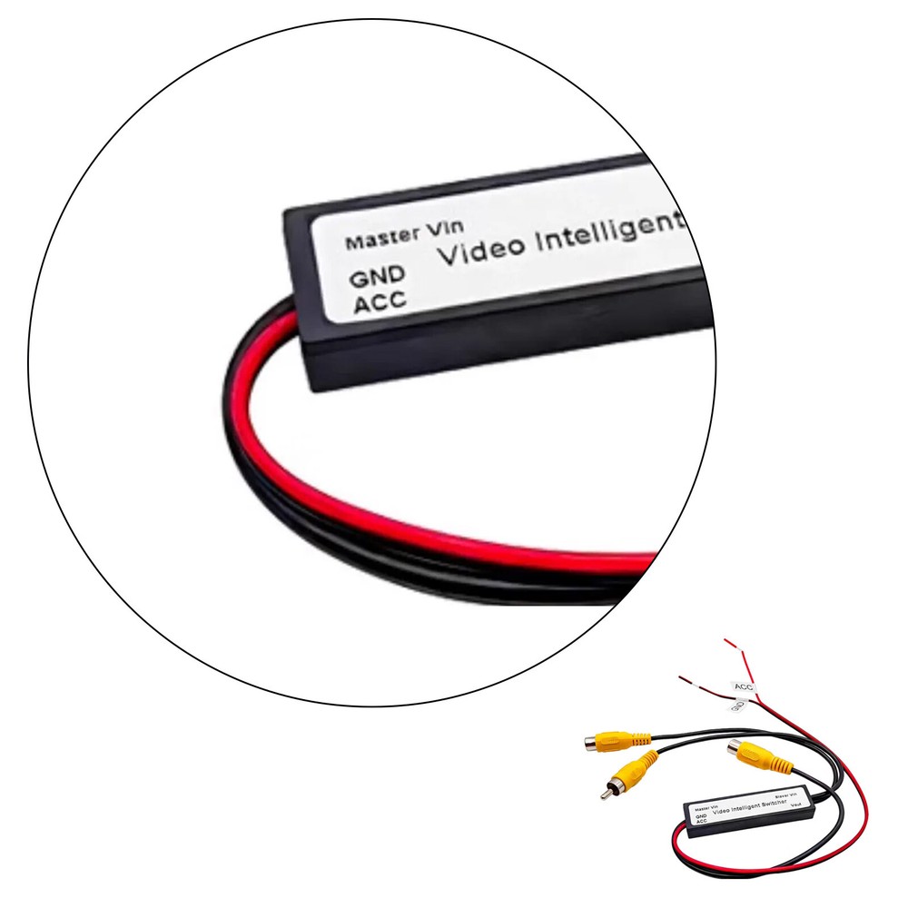 Car RCA Video Switch 2 Inputs 1 Output – Intelligent Auto Front/Rear Camera