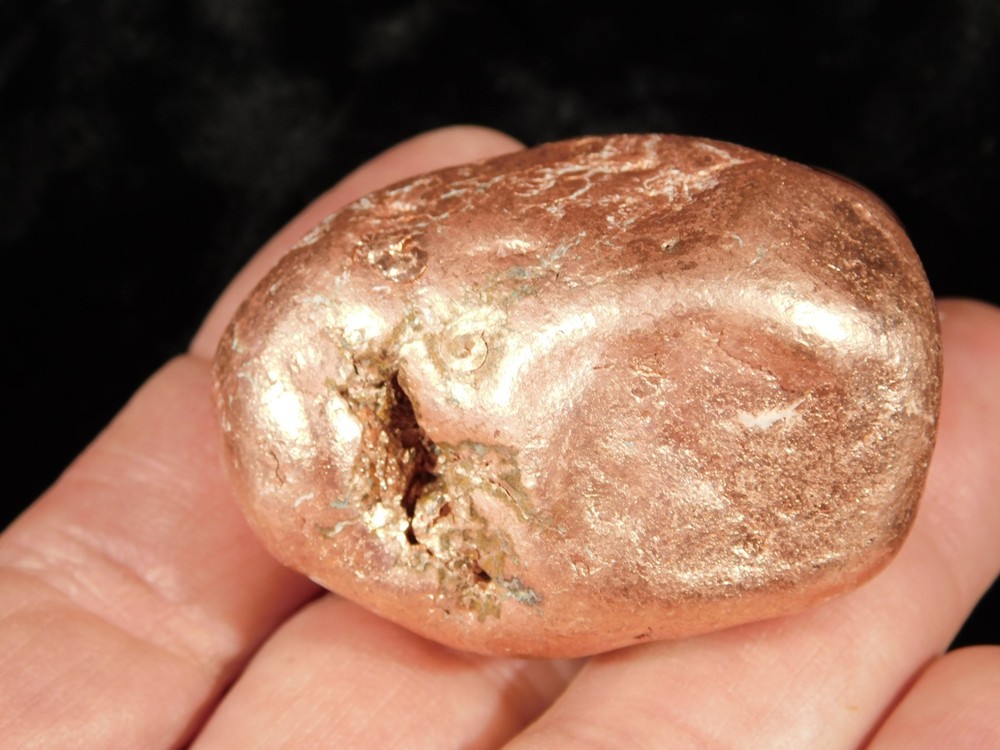 Heavy Solid 100% Natural COPPER NUGGET or Native Copper Float Michigan 184gr