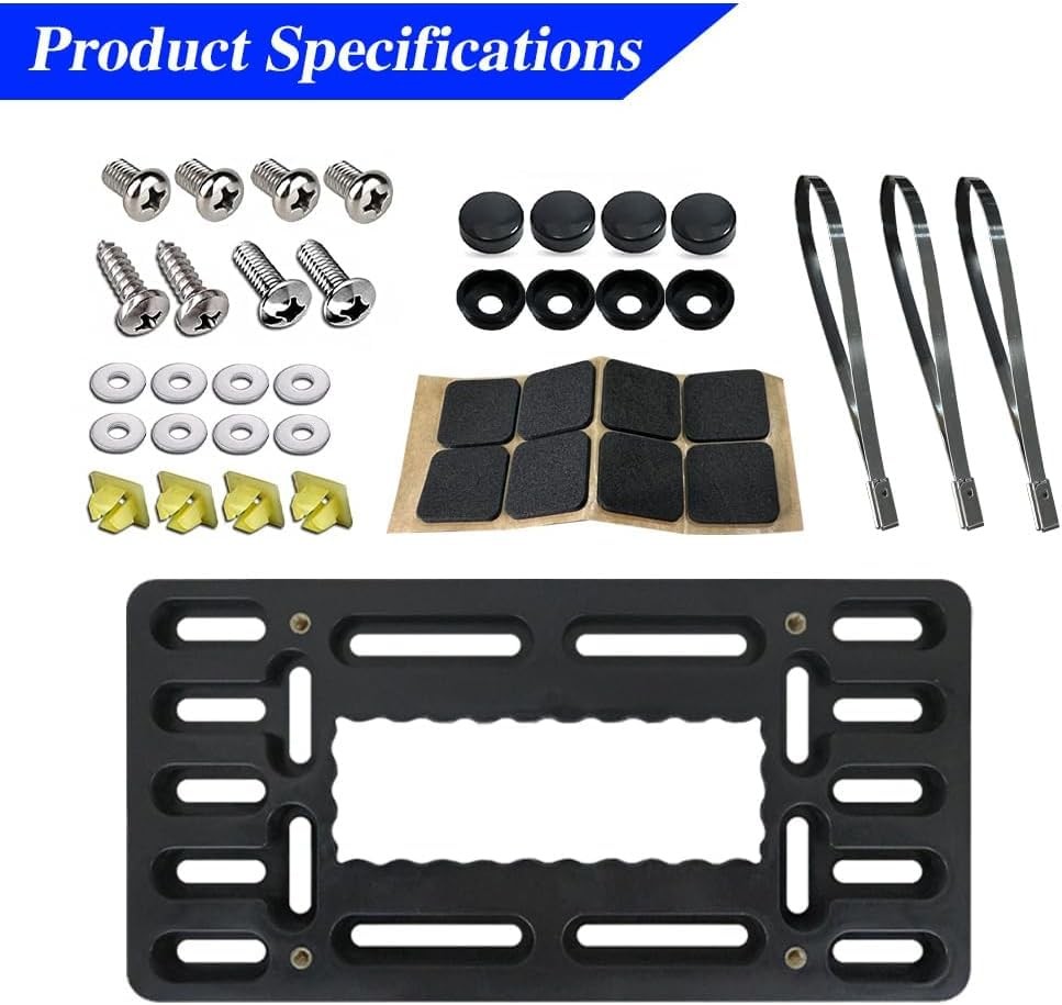 CHRYMUM License Plate Bracket Holder, No Drill Front Bracket...