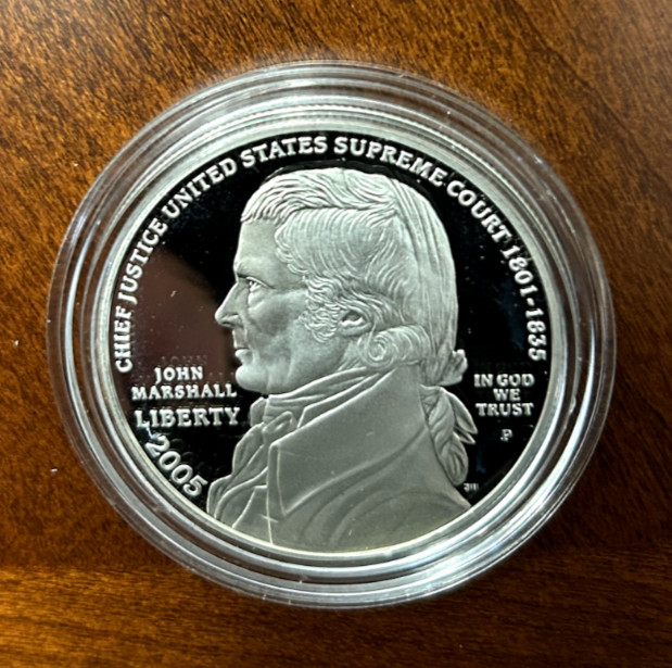 2005-P John Marshall Proof Silver Dollar US Mint Commemorative