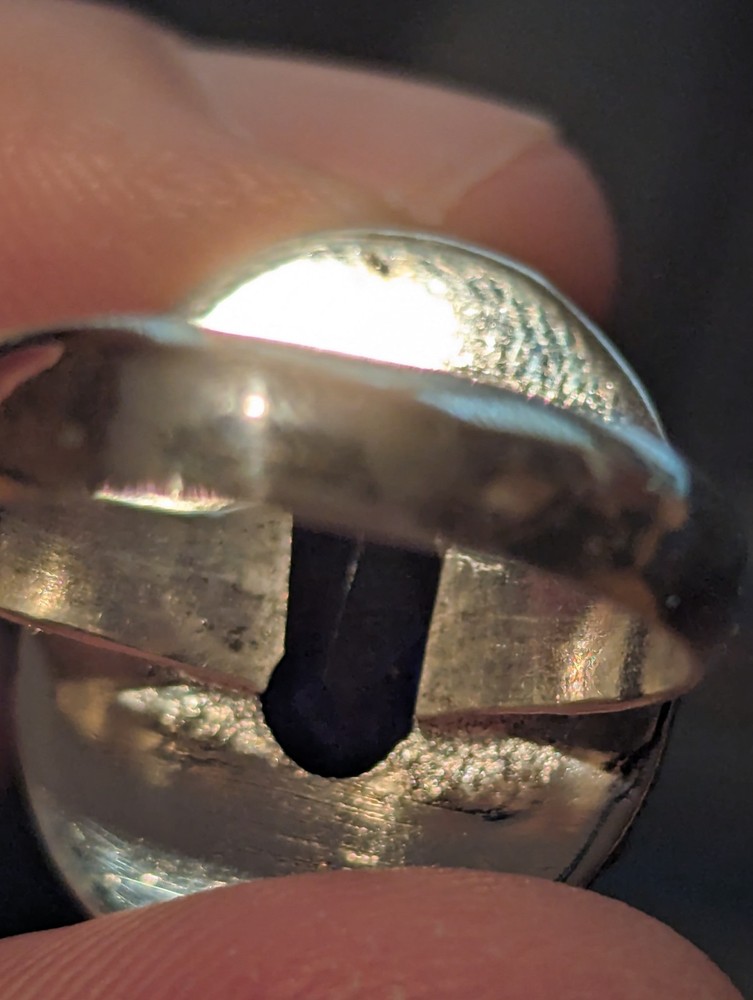 Blue Sapphire Oval Ring Size 9