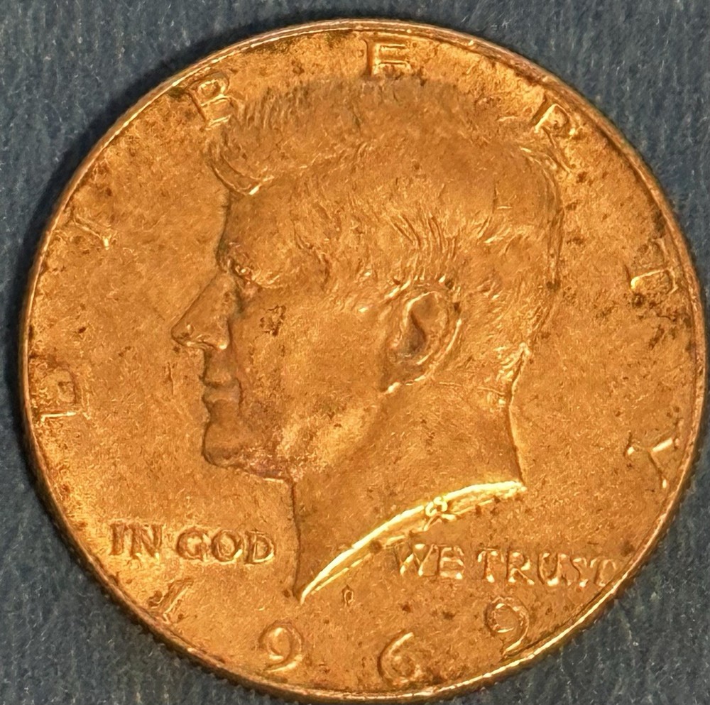 1969 D Kennedy Half Dollar - 40% Silver