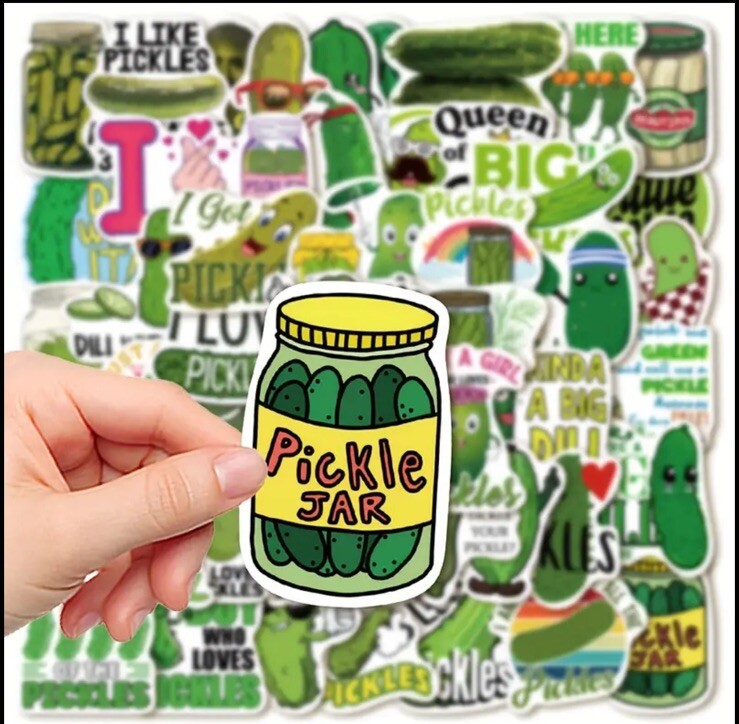 10pcs Pickle Stickers- Scrapbooking Journaling Diary