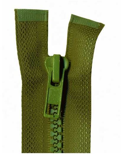 35cm Khaki Open End Chunky Zip