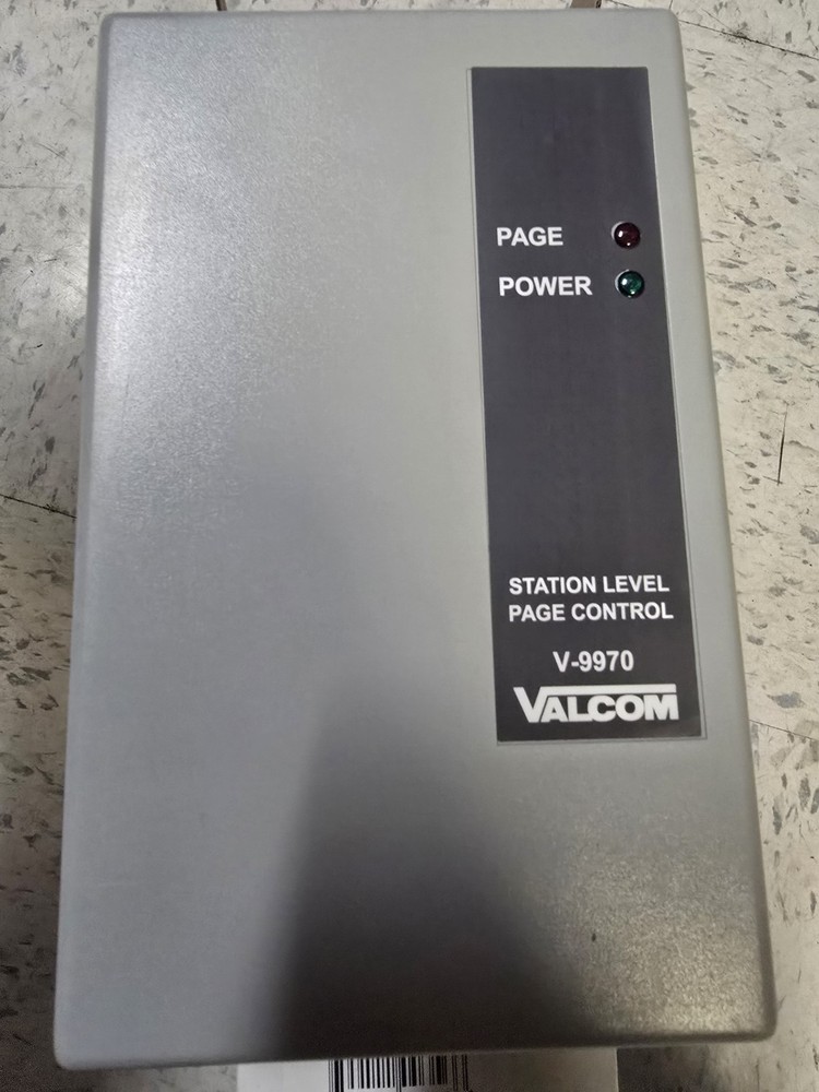 Valcom V-9970 Single Zone One-Way Page Control unit