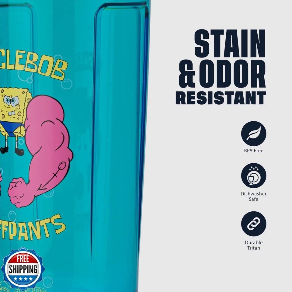 Spongebob Shaker Bottle Pro Series Perfect for Prot