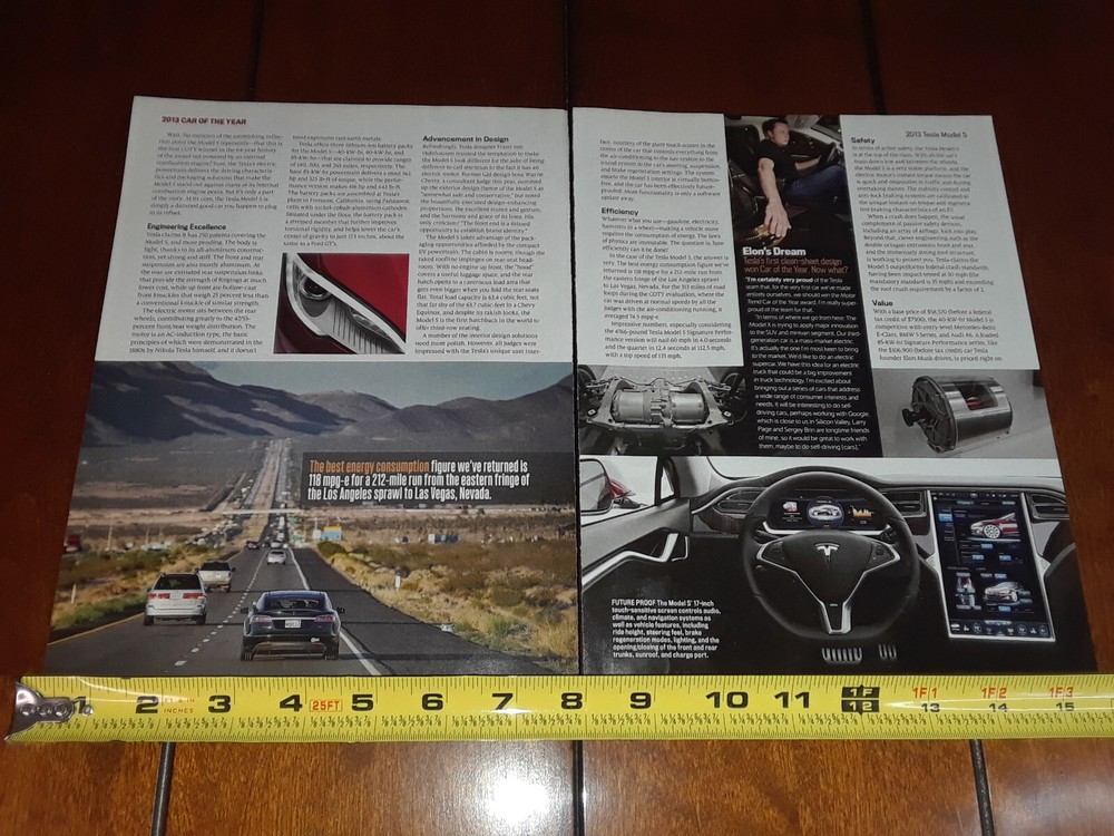 2013 TESLA MODEL S ORIGINAL ARTICLE