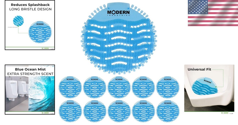 10-Pack Urinal Screens - Deodorizer and Splash Guard