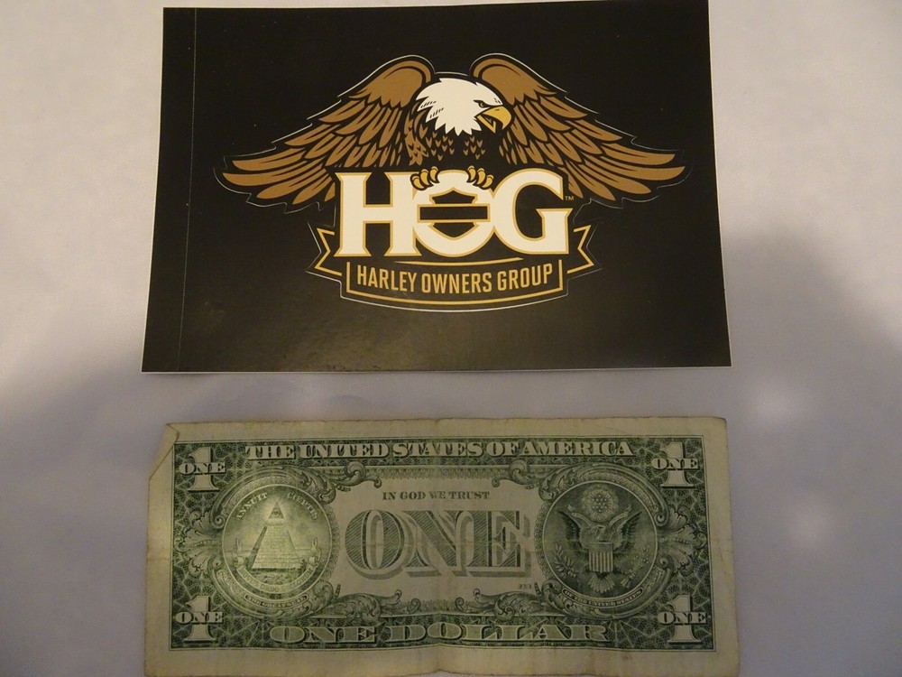 Harley Davidson Owners Group HOG bumper sticker Eagle Logo
