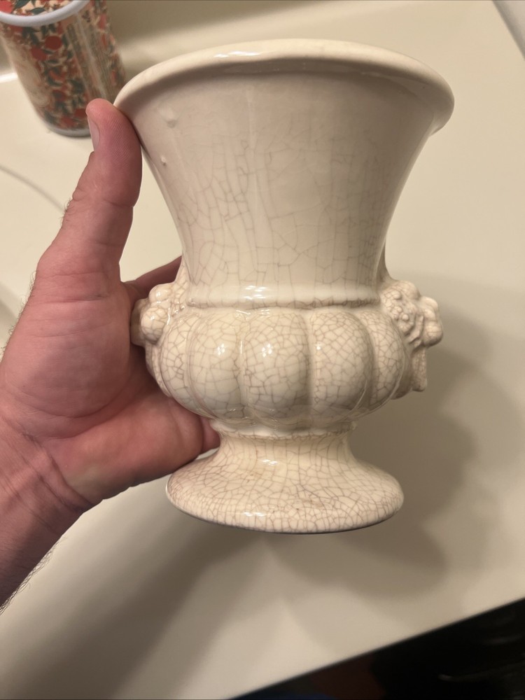 Vintage Nelson-McCoy Pottery white Vase
