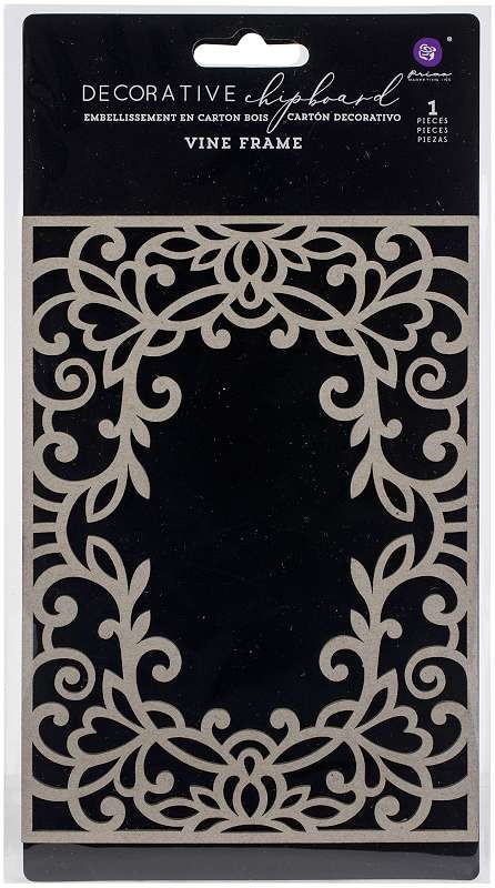 Prima Marketing Laser Cut Chipboard Vine Frame
