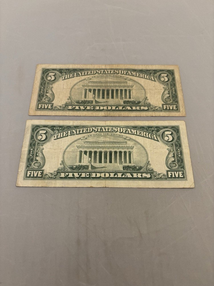 1963 Red Seal $5 Notes