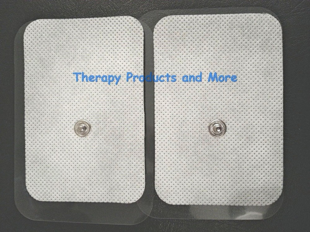XL WIDE REPLACEMENT ELECTRODE MASSAGE PADS (4) FOR IQ PRO IV DIGITAL MASSAGER