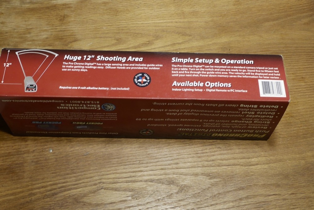 Competition Electronics CEI-3825 Prochrono LTD Chronograph w/Computer Interface