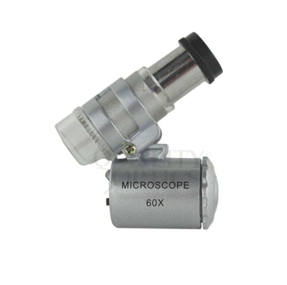 60X 2 LED LIGHTED MICROSCOPE HYDROPONICS SEEDLING PLANT MAGNIFIER INSPECTION