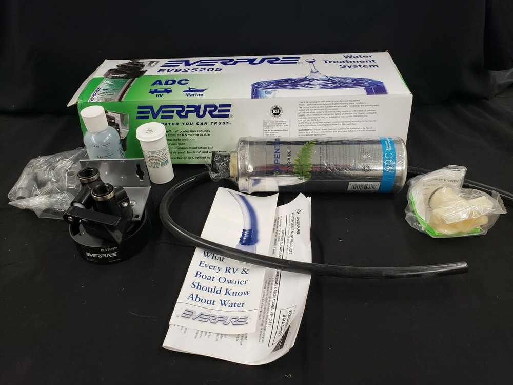 Shurflo EverPure Water Treatment System / Filter for RV & Marine Use EV925205-