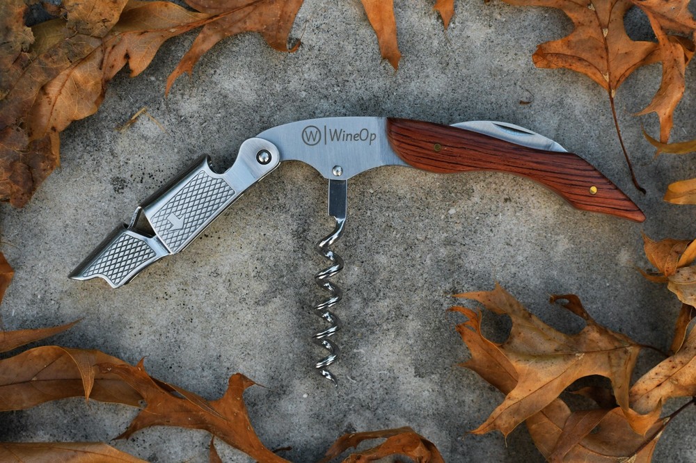 Professional Double Hinged Wine Bottle Opener Corkscrew Key | 2 Silver Handle