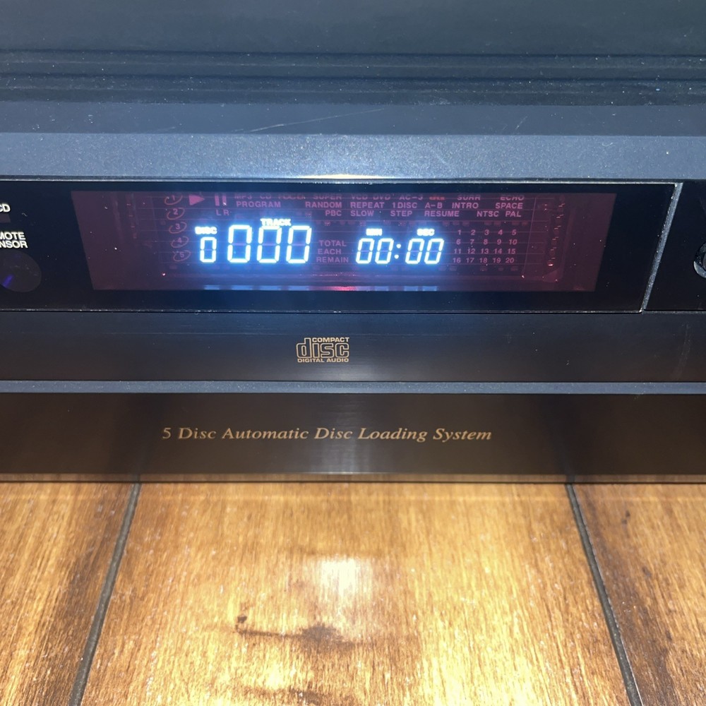 Denon DCM-380 5 Disc CD Compact Disc Changer Player No remote