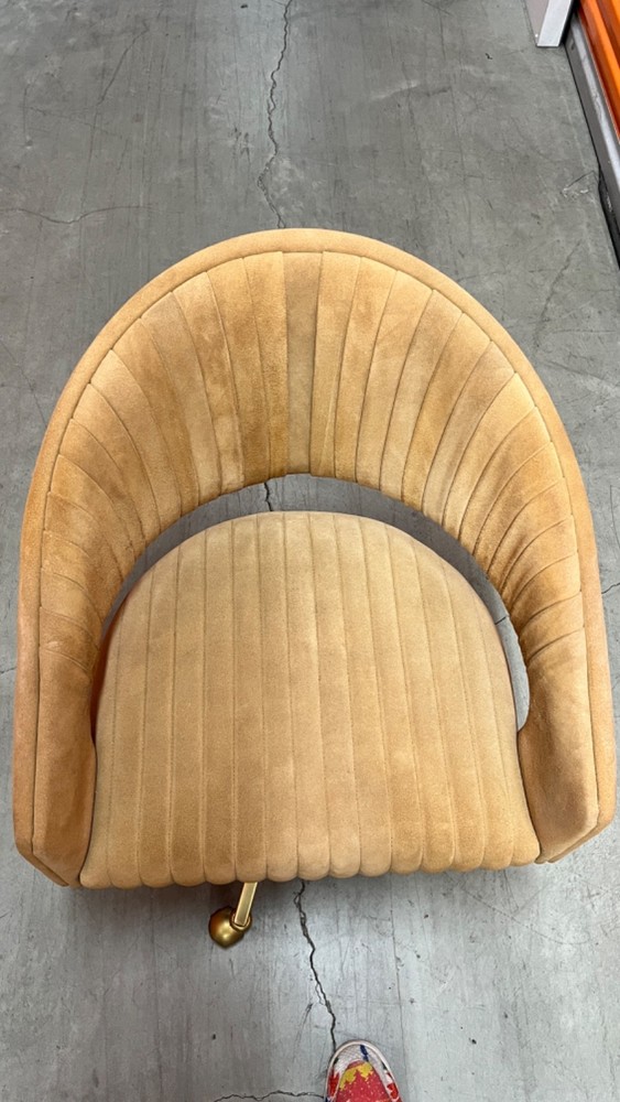 CB2 CHANNEL SUEDE HOME OFFICE CHAIR