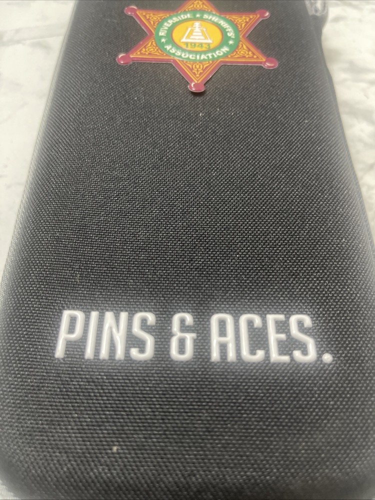 Pins & Aces Hard Shell Case for Golf Accessories Riverside Sheriffs Assoc. 1943