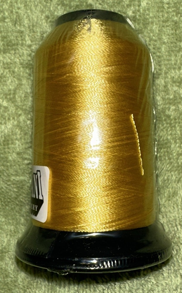 Floriani Embroidery Thread PF501 Yellow Polyester 1,100 Yards NOS
