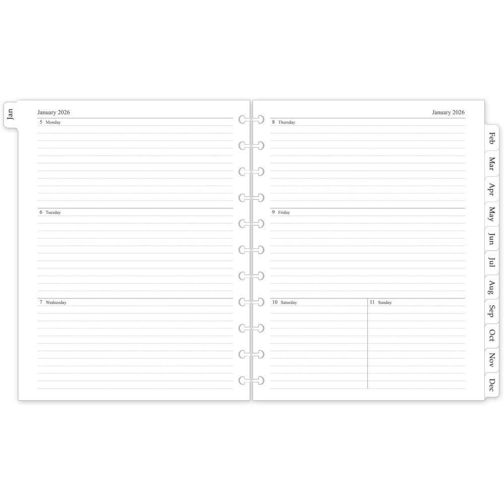2026 Weekly & Monthly Planner Refill, A4 Letter Size Planner Inserts for 11-D...
