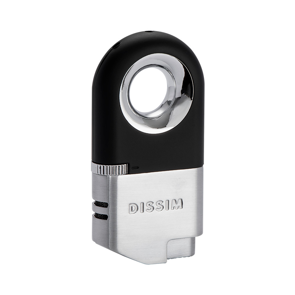 Dissim Inverted Dual Torch Lighter, Silver