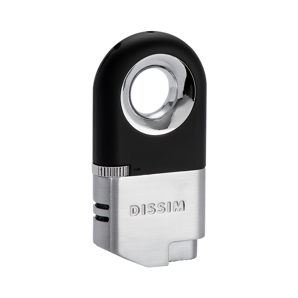 Dissim Inverted Dual Torch Lighter, Silver