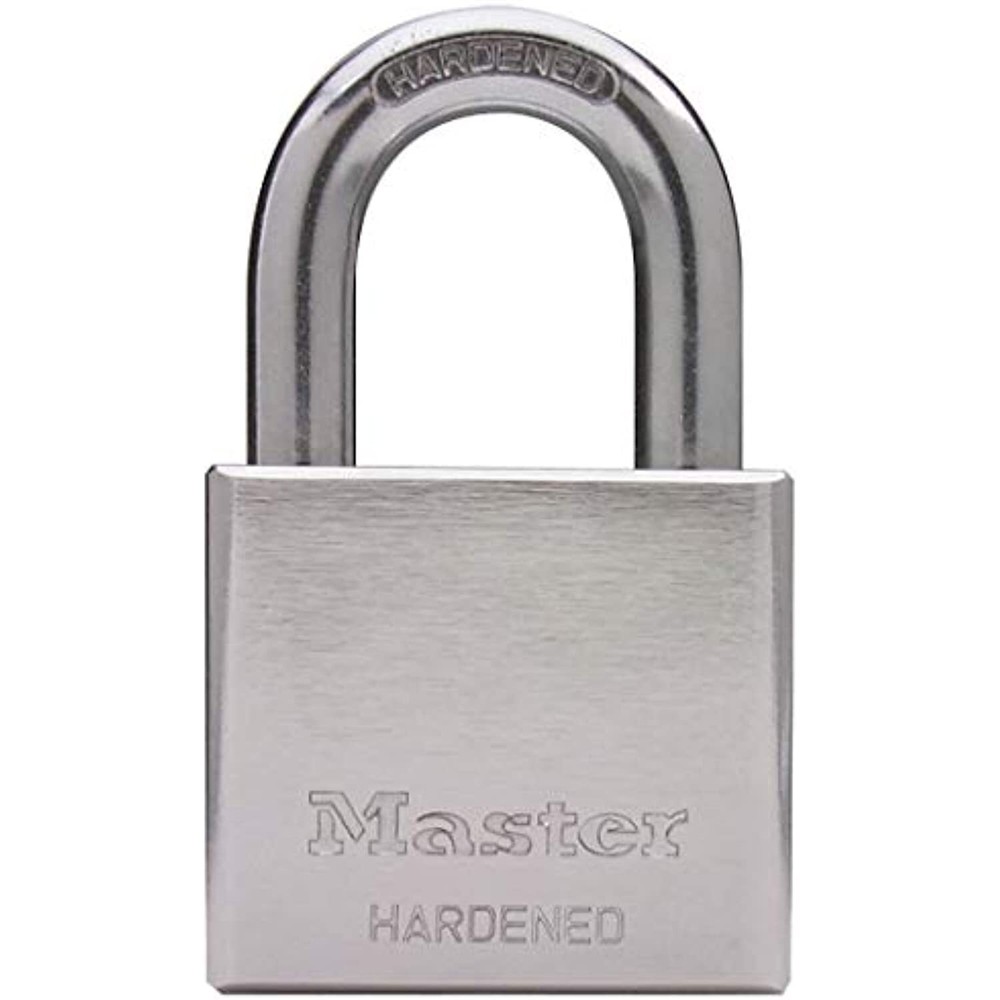 Master Lock 532dpf Solid Steel Body Padlock, 2", Chrome Plated