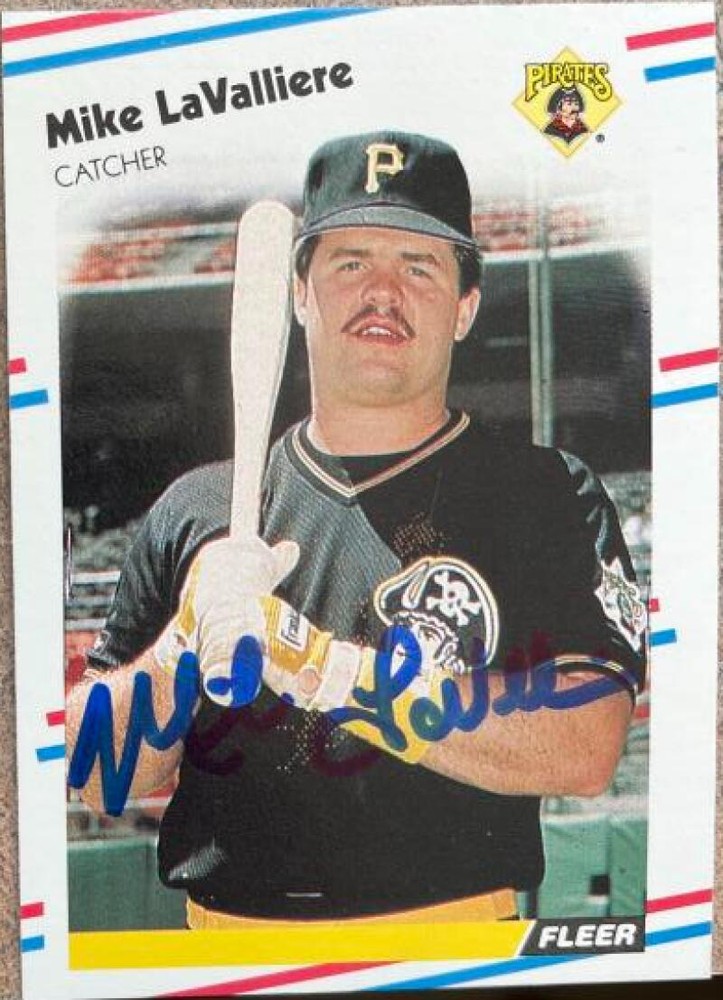Mike LaValliere Autographed 1988 Fleer #333