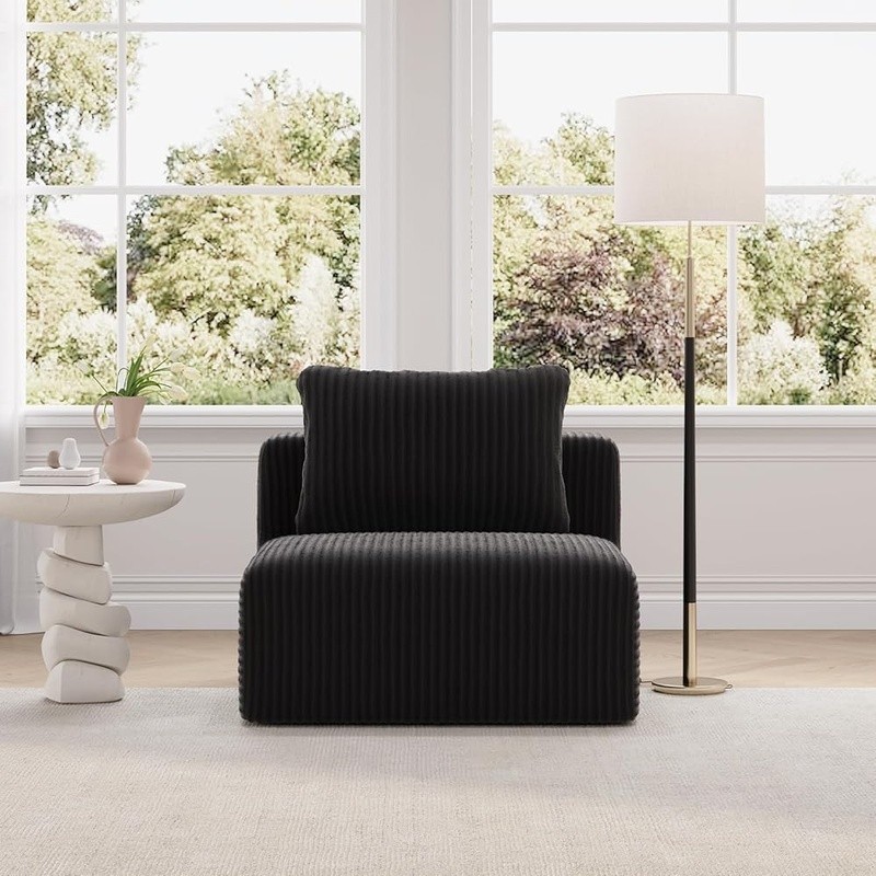 Modular Sectional Sofa Zero Assembly Lightweight Plush Smart Coil Support New