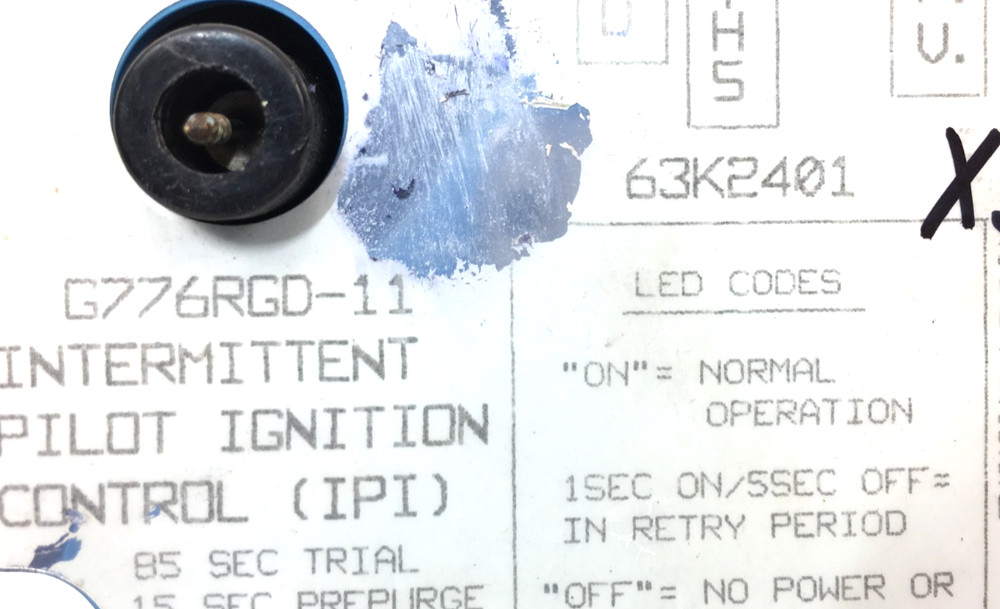 Johnson Controls 63K2401 Ignition Control Module G776RGD-11 used #X144