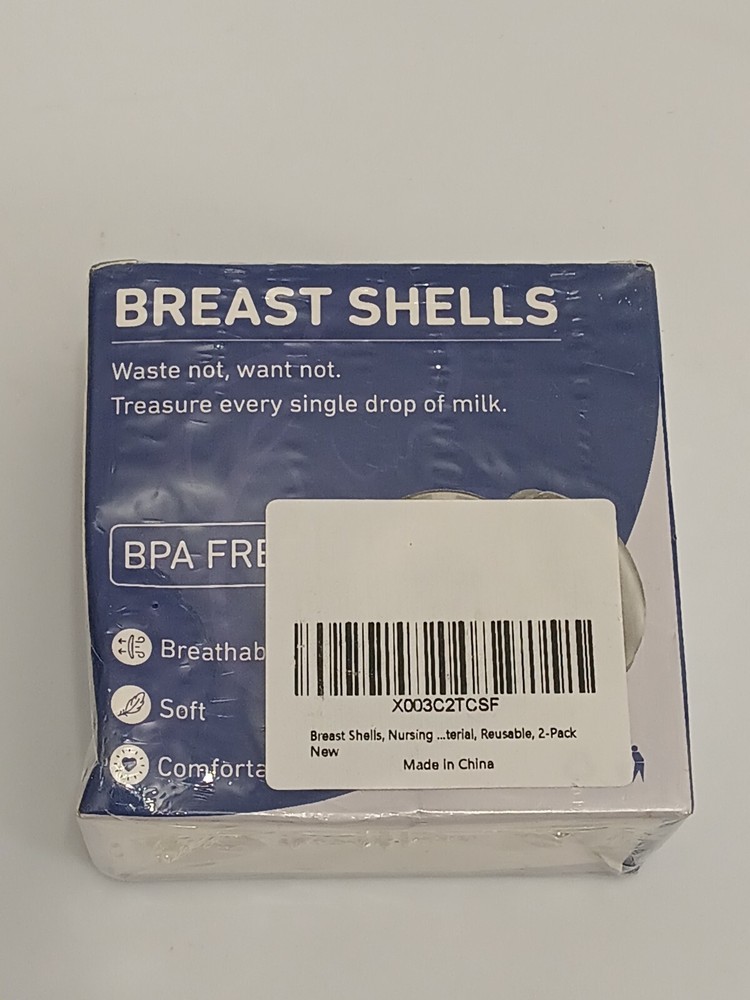 Babebay Breast Shells, 2 Pack Nursing Cups, Milk Catcher Saver Shield Reusable