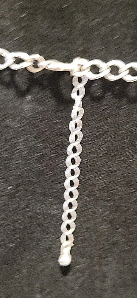 Silvertone 18in Ocean Blue Dangles