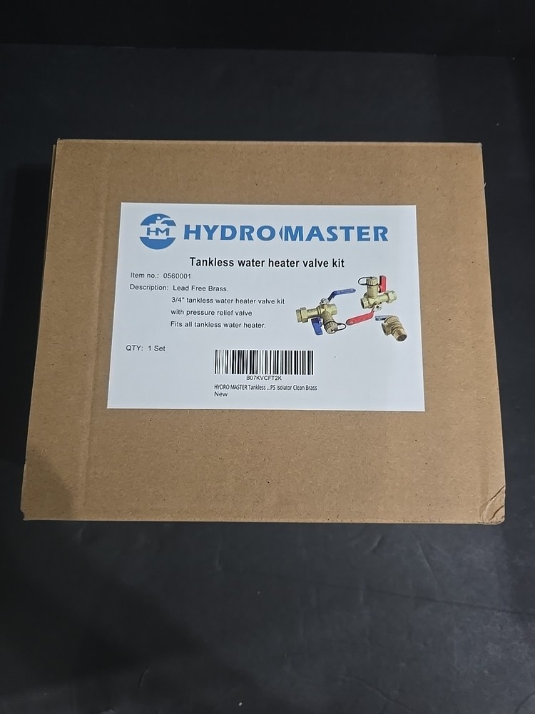 HYDRO MASTER Tankless Water Heater Service Valve Kit with Pressure Relief Valve