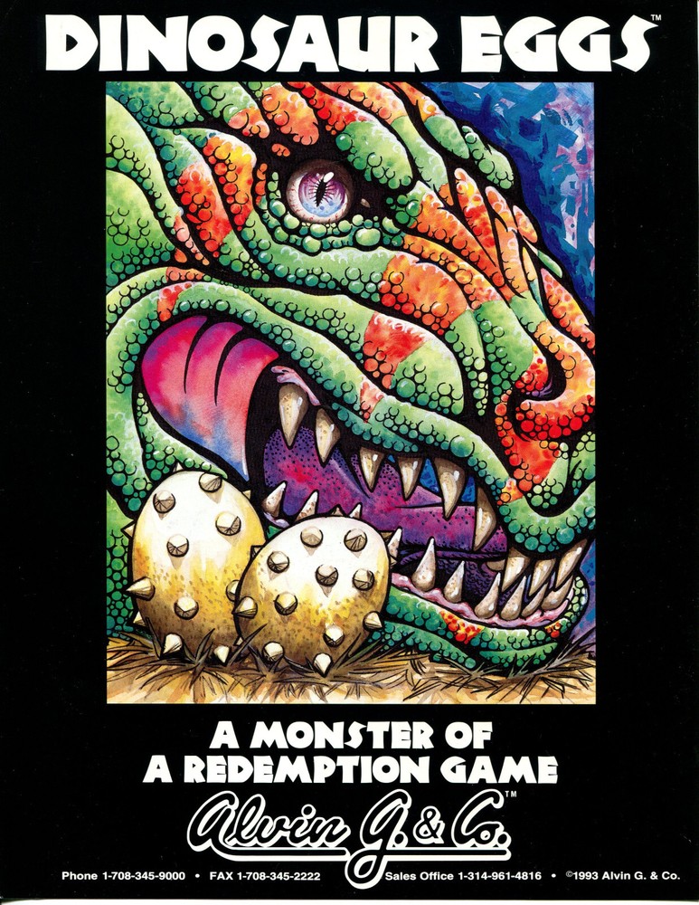 Dinosaur Eggs Pinball Flyer / Brochure / Ad Mint