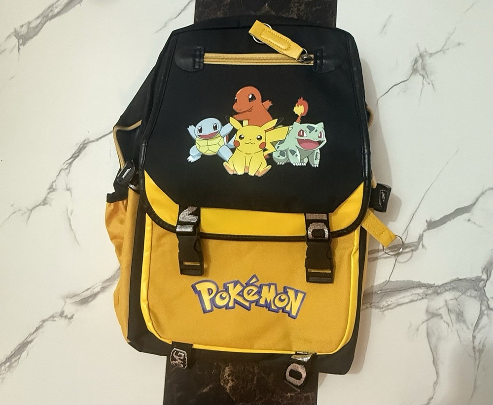 Pokemon Backpack With USB Charging Ports