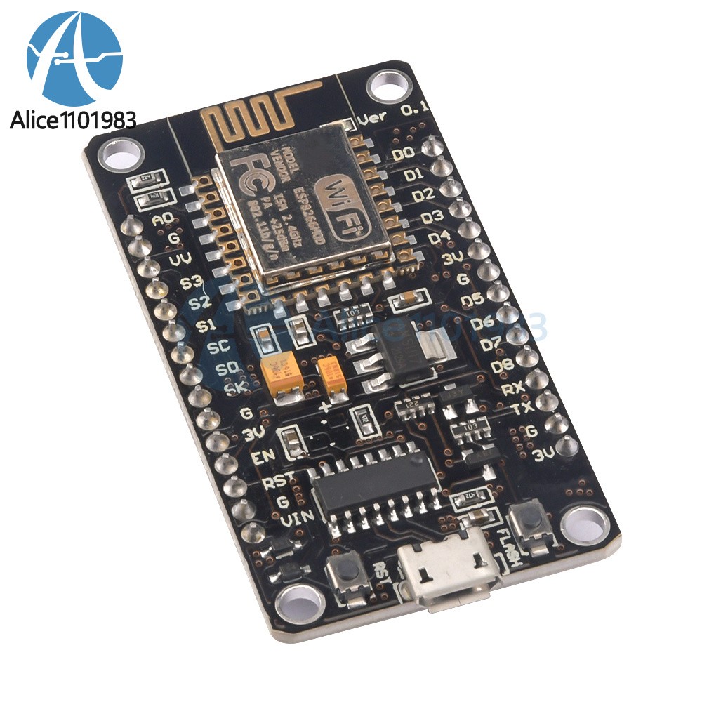 NodeMcu Lua V3 CH340G ESP8266 ESP-12E WIFI Lua Wireless Development Board US