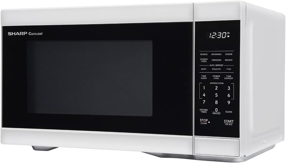 Efficient 1000W Microwave, 1.1 cu. ft., White Interior