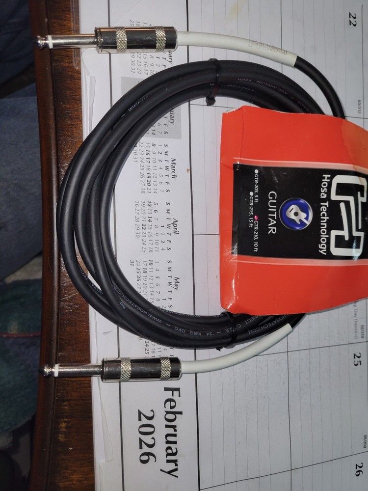 HOSA guitar cable and adaptors