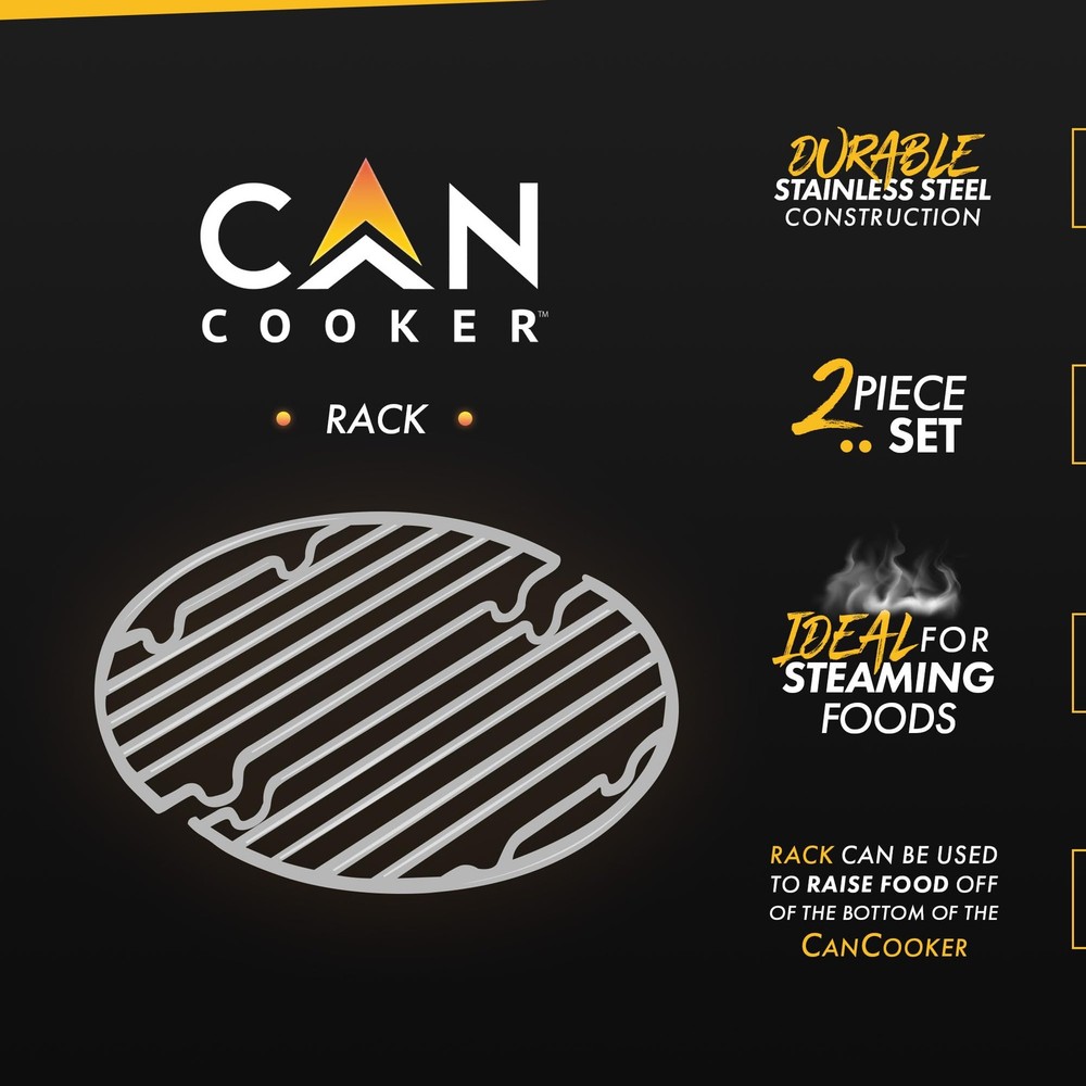 Inc Can Cooker Rack, Round, Silver