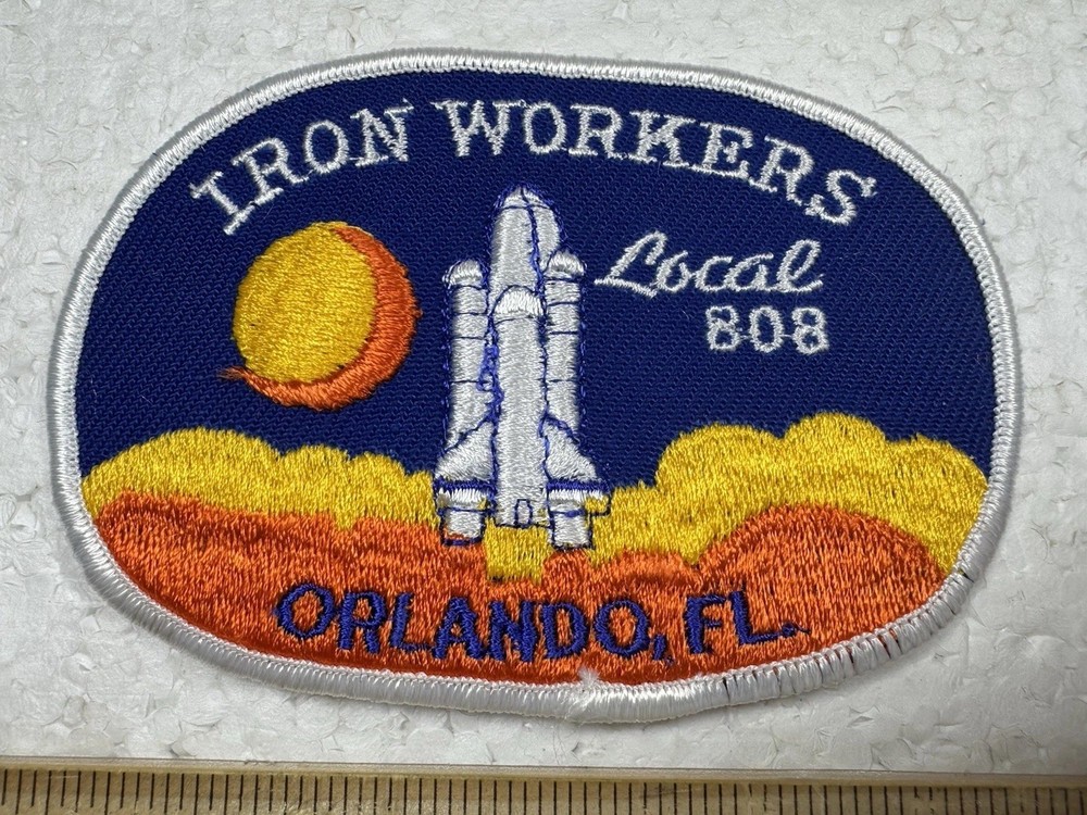 Vintage NASA Space Shuttle Patch - Orlando Iron Workers Local 808
