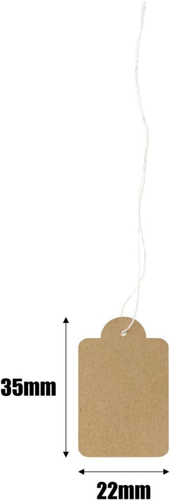 Versatile 200Pcs Kraft Price Tags with String - Classic Style for DIY Projects