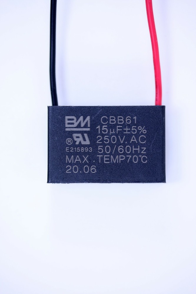FAN CAPACITOR CBB61 15uf 2 WIRE