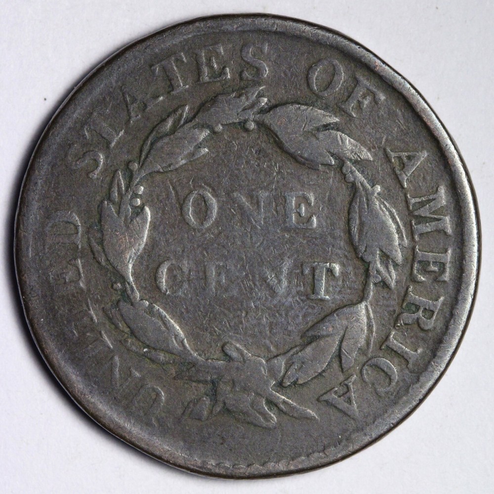 1819 Coronet Head Large Cent CHOICE FINE E727 SNL