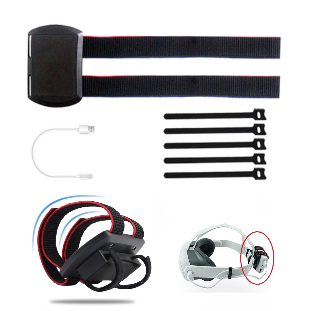 External Power Clip VR Battery Mount Fixing Strap Holder for Quest 3 VR Headset