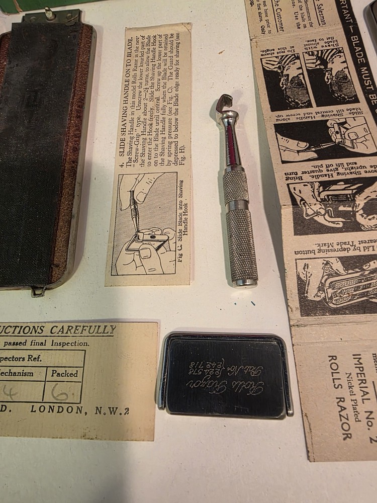 Vintage Rolls Razor Imperial No. 2. Complete with Paperwork.