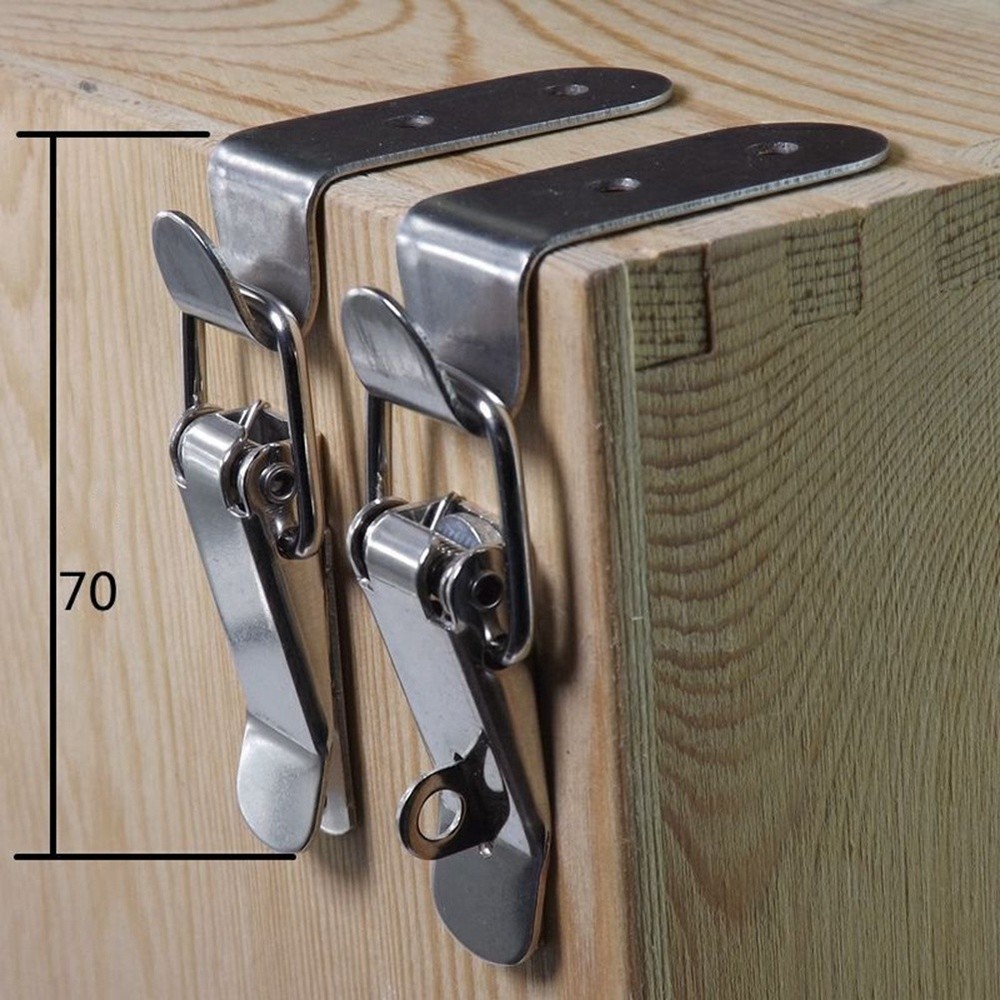 90 Degree Duck Mouth Buckle Hook Lock Spring Loaded Pull Toggle Lock 4908