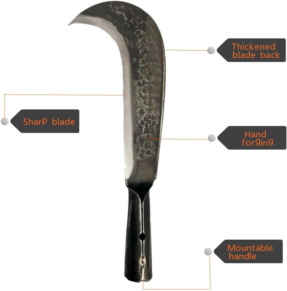 Machete Billhook Sickle Knife for Yard Work Machete for Cutting Trees Machetes S